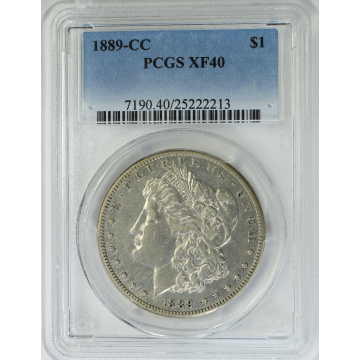 1889-CC Morgan $1 PCGS XF40
