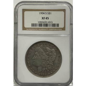 1904-S Morgan $1 NGC XF45