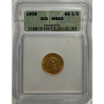 1905 $5 Liberty ICG MS63