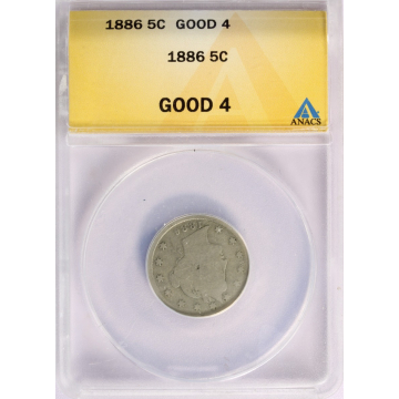 1885 Liberty Nickel ANACS Good 4  Rare!