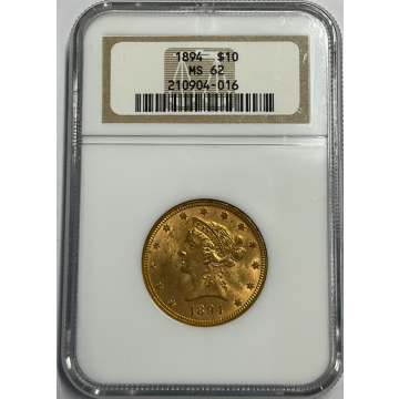 1894 Eagle - Motto $10 NGC MS62
