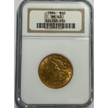 1894 Eagle - Motto $10 NGC MS62