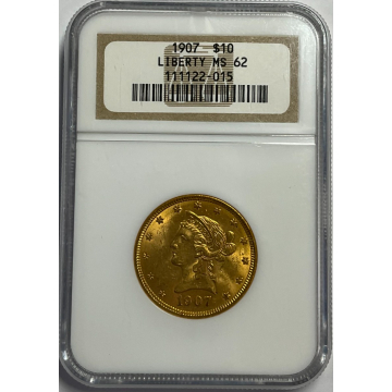 1907 Eagle - Motto $10 NGC MS62
