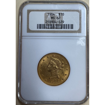 1904 Eagle - Motto $10 NGC MS62