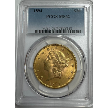 1894 $20 Liberty Head Double Eagle PCGS MS62
