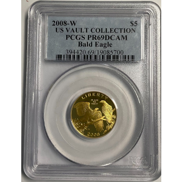 2008-W $5 Bald Eagle Modern Gold Commemorative PCGS PR69DCAM