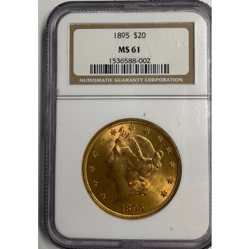 1895 Liberty Double Eagle Type 3 $20 NGC MS61