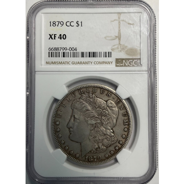 1879-CC Morgan Dollar S$1 NGC XF40