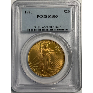 1928 $20 Saint Gaudens PCGS MS65