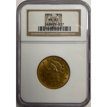 1905 Eagle - Motto $10 NGC MS62