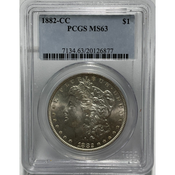 1882-CC Morgan $1 PCGS MS63