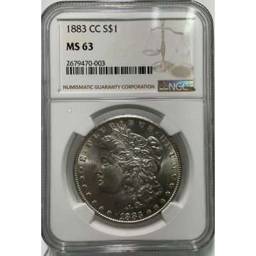 1883-CC Morgan $1 NGC MS63