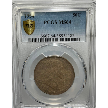 1954 Franklin 50c PCGS MS64