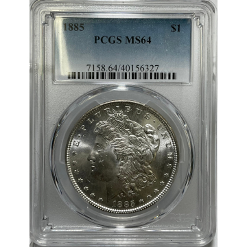 1885 Morgan $1 PCGS MS64
