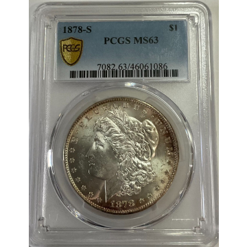 1878-S Morgan $1 PCGS MS63
