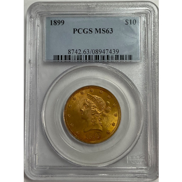 1899 $10 Liberty PCGS MS63 