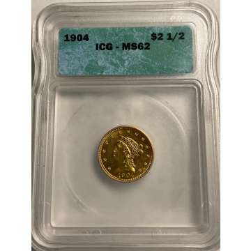 1904 $2.50 Liberty ICG MS62