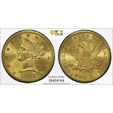 1901-S $10 Liberty Head Eagle PCGS MS64