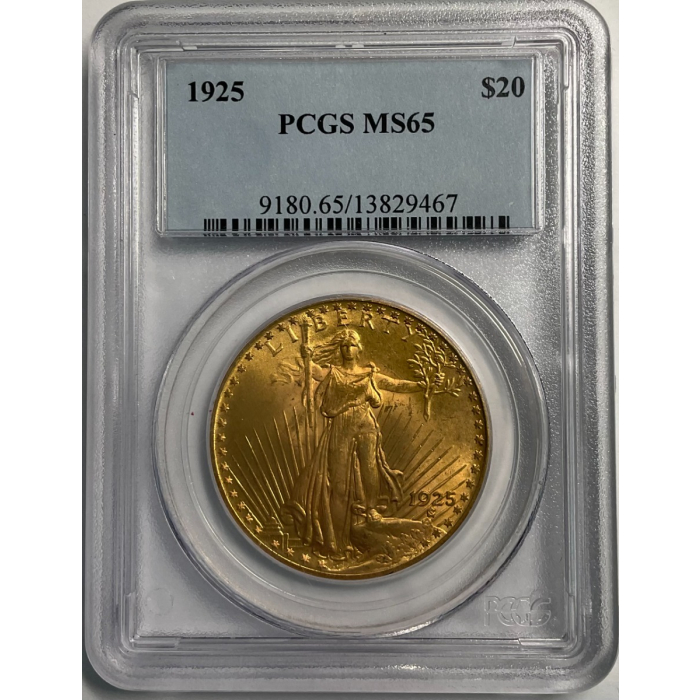 1928 $20 Saint Gaudens PCGS MS65