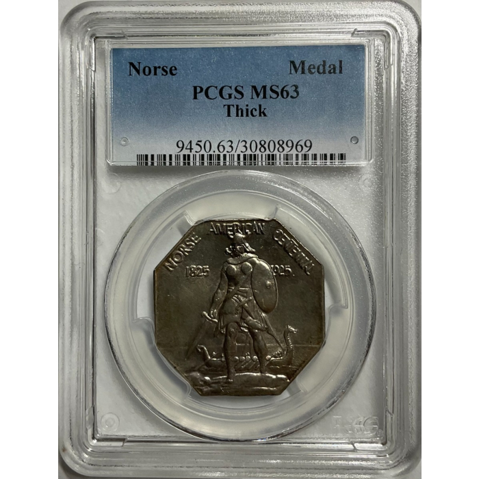 Norse Medal Thick Norse Medal PCGS MS63