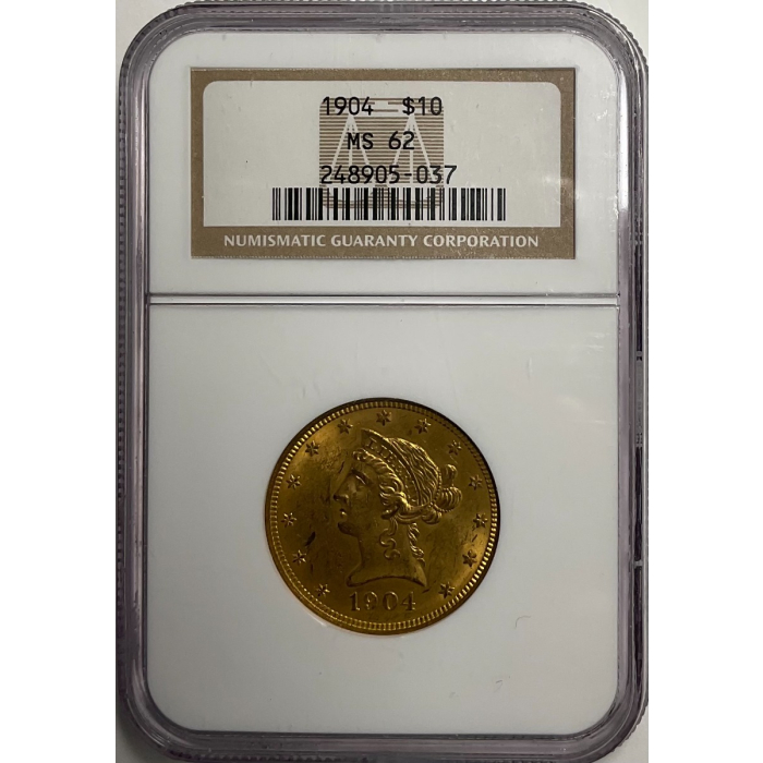 1905 Eagle - Motto $10 NGC MS62