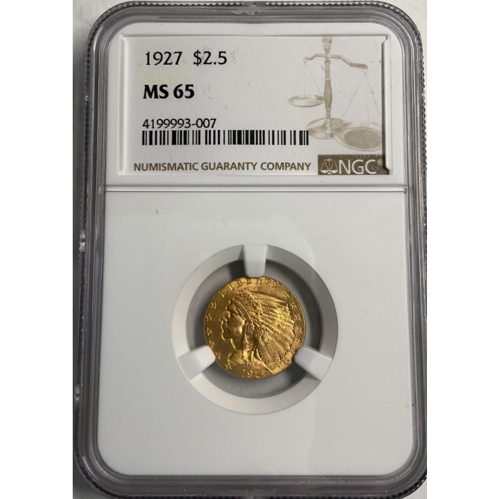 1927 $1.50 Indian NGC MS65