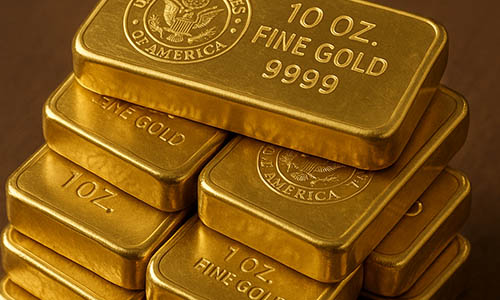 gold bar stack
